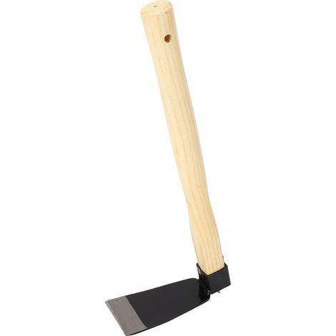 Houe de jardin à manche en bois, petite houe pour désherber et planter. (1/5)