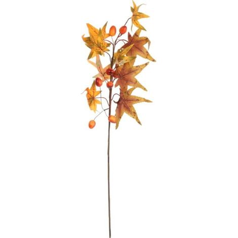 Ramo autunnale con ghiande, 68 cm, arancione (1/3)