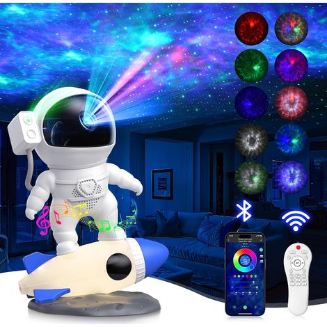 Filiyano – lampe fusée – Projecteur galaxie astronaute, projecteur d'étoiles et de nébuleuses avec lampe fusée, veilleuse LED pour chambre (1/5)