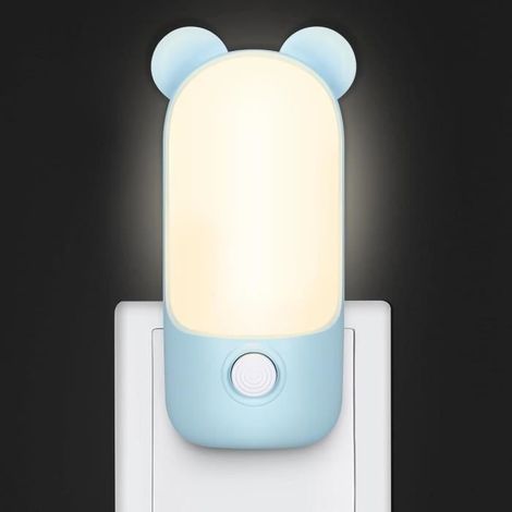 Veilleuse Prise Electrique, Veilleuse pour Enfants avec 2 Modes, LED Lampe de Nuit Allaitement pour Décoration de Chambre (1/4)