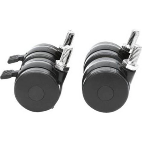 [NEUWERTIG] B-Ware Intellinet Rollen Netzwerkschrank-Rollensatz 600kg Traglast schwarz 4er-Set S (1/2)