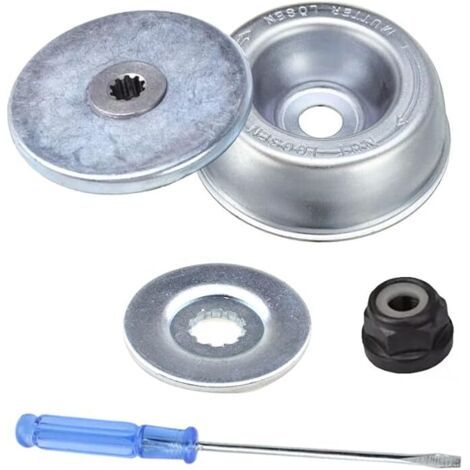 Kit de maintenance 5PCS pour tondeuse à gazon – Adaptateurs de lame Stihl – Écrou de collier, rondelle, tournevis – Compatible FS 55/56/90/130R (1/5)