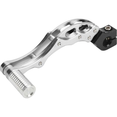 Levier de démarrage en alliage d'aluminium haute résistance pour motos et scooters, argent (1/5)
