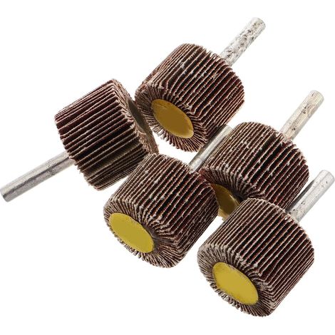 Disque polir pour meuleuse 30 mm Cylindrique Abrasive cloth 5pcs pour polissage métal, restauration de surface en fabrication mécanique (1/5)