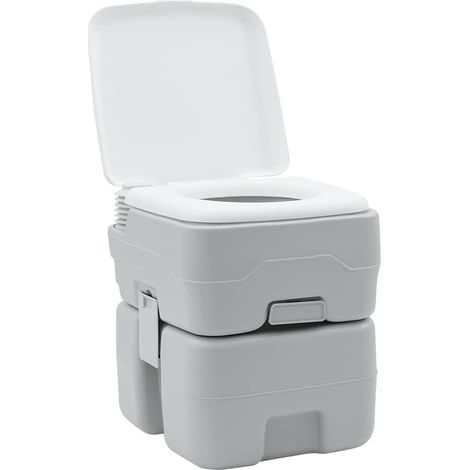 Toilette de camping portable Gris 41,5 x 36,5 x 42 cm CFW502497 (1/5)