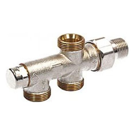 Heimeier Duolux raccord inférieur 2 tuyaux M24x1,5 1/2 réglable
