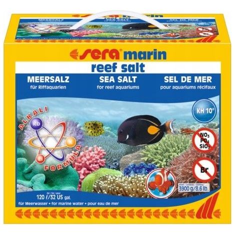 Mantenimiento de agua sera reef salt 3.9 kg disolución fácil elementos macro (1/2)