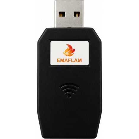 Accessoire Wi-Fi EMAFLAM pour Poêle à Granulés - Smart Pellet Stove - (1/4)