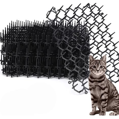 Lot de 12 tapis anti-chats à picots, tapis en plastique pour jardin (1/5)