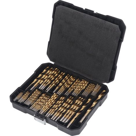 230Pcs forets hélicoïdaux acier rapide 20 variétés perçage bois plastique métal (1/5)