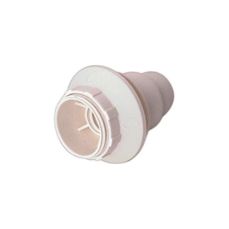 Douille E14 avec vis et rondelle 2 A 250 V Couleur blanche Electro DH. 12.088/B 8430552085910