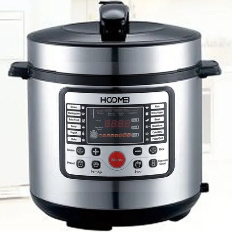 Pentola A Pressione Elettrica Multifunzione 900w 5lt Antiaderente 12 Cotture (1/3)