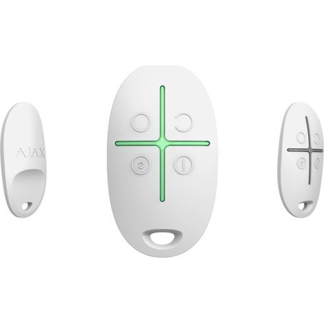 Télécommande SpaceControl pour alarme – Commande simple avec bouton panique – Compatible Ajax – Blanc (1/7)