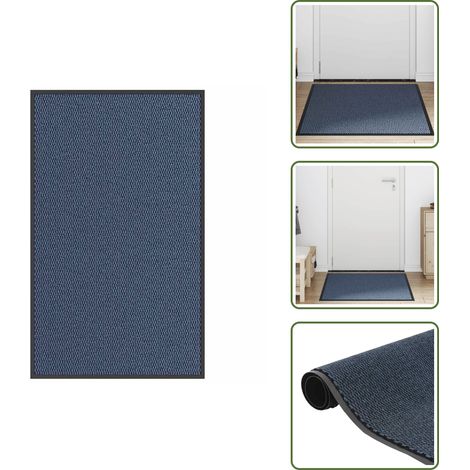 Paillasson bleu 90x150 cm - Paillasson - Paillasson De Porte - Paillasson De Bienvenue - Paillasson De Porte Extérieur (1/5)