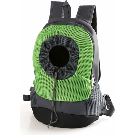 Sac à Dos Respirant Confortable pour Animaux de Compagnie pour Faire du vélo, Faire de la randonnée, Voyager, Faire du Shopping (L Size, Green)-Fei Yu (1/4)