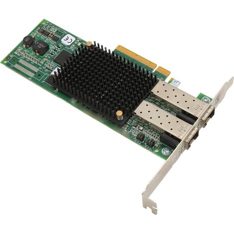 Carte HBA LPE12002, double port SFP, interface PCIe 8 Gb/s, adaptateur de bus hôte stable à faible latence pour la transmission de connexions