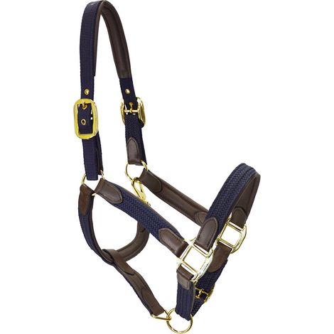 Cob, Marrone: Weiche Leder-Satteltasche mit gewebten Nylon-Applikationen