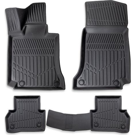 Erpassan 3D Gummifußmatten, 4‑teilig, für MERCEDES C‑Klasse (W205) 2014–2021