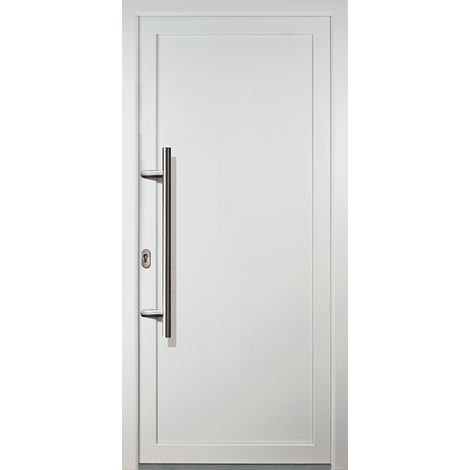 Porte d'ingresso PVC JM SIGNUM ESCLUSIVO, mod. 01, dentro/al di fuori: bianco, larghezza: 98cm, altezza: 208cm, senso di aperatura sinistra