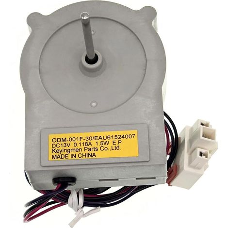 Moteur de ventilateur de refroidissement de réfrigérateur 13 V 1,5 W EAU61524007 en métal de rechange pour moteur d'évaporateur de réfrigérateur EAU60694510 AP5950081 PS10058947 (1/5)