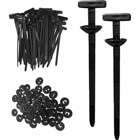 Serre Cable,2025 Neu Attaches Autobloquantes Universelles en Nylon Rivets en Plastique pour Réparation Automobile, (150 Pcs) (1/5)
