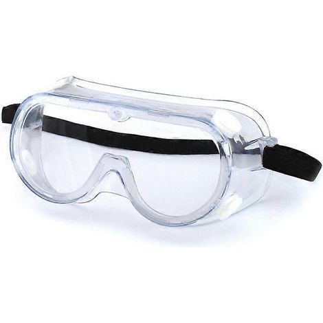 Lunettes de sécurité enveloppantes transparentes, étanches, à porter par-dessus des lunettes de vue pour le bricolage, le laboratoire, le meulage, etc. Lunettes de protection à usage général C (1/5)