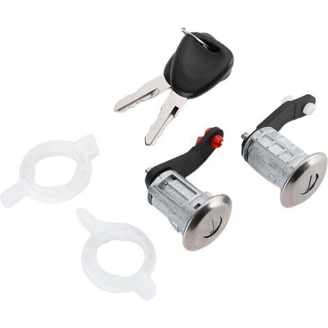 Cylindre De Serrure Porte Gauche Droite - ABS - Compatible Renault Master 1998-2016 - Référence OE 7701470944 - Lot De 2 (1/4)