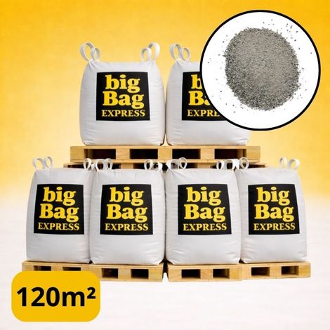 PACK 6 X BIG BAG de +/- 1,5T ≃ 120M² Sable Stabilisé Gris pour Terrain de Pétanque Ø 0/6 mm - Livraison PREMIUM (1/5)