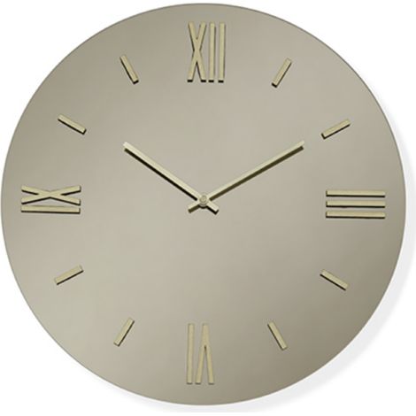 Orologio da parete rotondo in cristallo Bronzo D40 cm - ROY