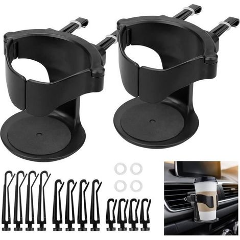 Porte Gobelet Voiture,2 Porte-gobelets universels pour Voiture, Support de Ventilation réglable, Support de Bouteille pour Voiture (1/4)