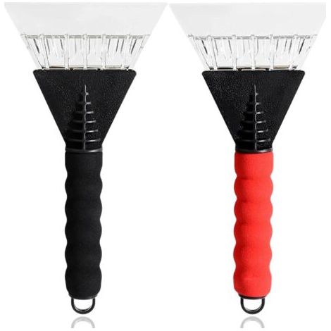 2 Pièces Grattoir pour Pare-Brise de Voiture, Grattoirs à Glace Robustes, Ergonomique Gratte Pare Brise Voiture, pour Voitures dégivrer Les Pare-Brise et Les vitres de Voiture (1/4)