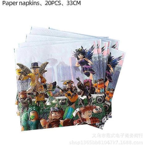 Assiettes en carton Ninjago, gobelets en carton, essuie-tout, boîtes de Rice Krispies, nappe de fond, nappe de fond avec fanions, anniversaire Ninjago (1/5)