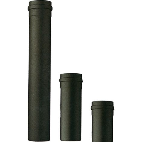 Tube en acier porcelaine de 100 cm PoA les A granulA s noir mat 8 cm 80 mm