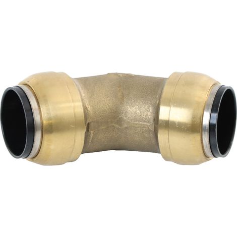 ELMAG Winkel Steckverbinder Messing SharkBite für Rohr 22 mm, 45° (1/2)