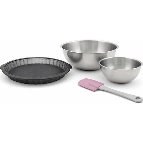 Set de 4 ustensiles de pâtisserie moule à gâteaux bol et spatule Silicone fibre de verre Silicone fibre de verre Zenker Silicone fibre de verre (1/5)