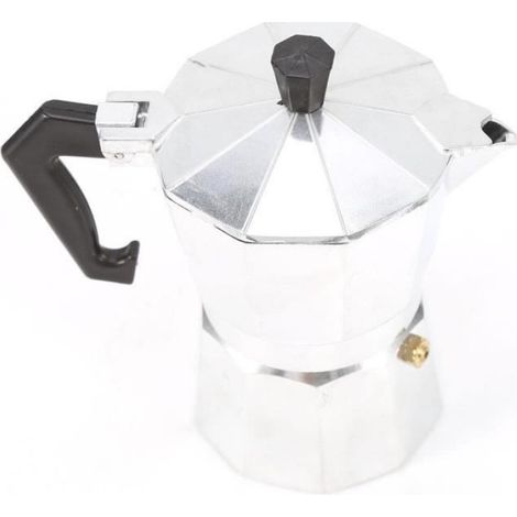 Cafetiere Italienne - 300 ml - Pour 6 Tasses - Aluminium - Usage Maison Bureau - 1 Piece (1/4)