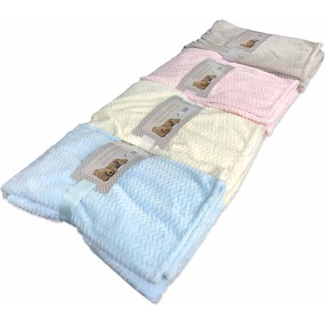 COUVERTURE POLAIRE CM. 100X140 POUR LIT D'ENFANT Rose