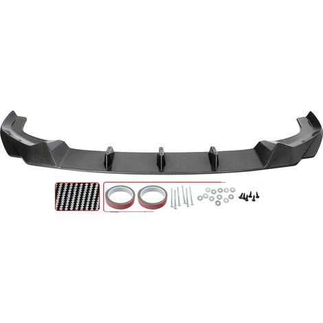 Spoiler anteriore, stile racing, facile installazione, effetto fibra di carbonio (1/2)