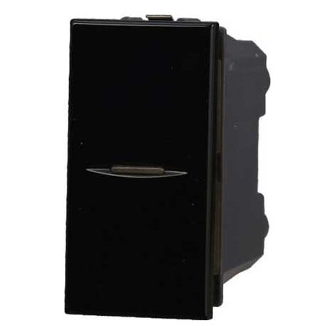 Onduleur 1P 16A compatible Bticino Axolute couleur noir Ettroit AN0901 (1/2)