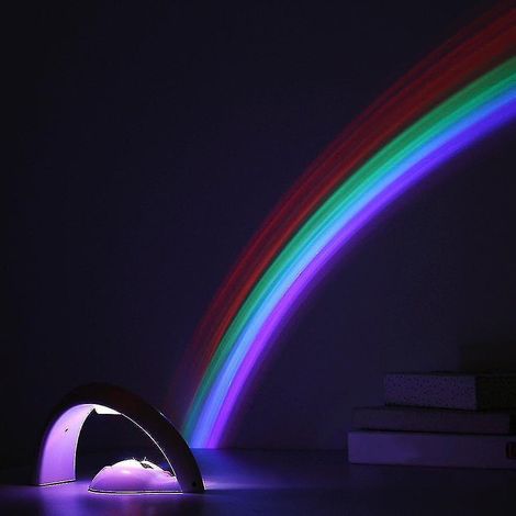 Magnifique lampe de nuit LED arc-en-ciel, un cadeau adorable pour les enfants, idéale pour la maison ou la chambre.