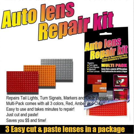 Kit de 3 pièces pour la réparation des phares et feux arrière de voiture, en 3 couleurs (1/5)