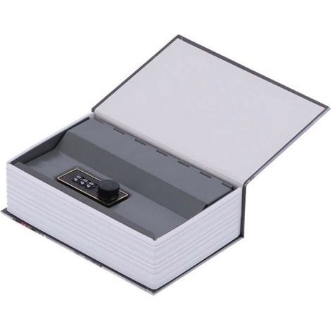 1 Coffre-fort livre, mot de passe, acier inoxydable, papier, rangement bijoux, maison bureau voyage (1/5)