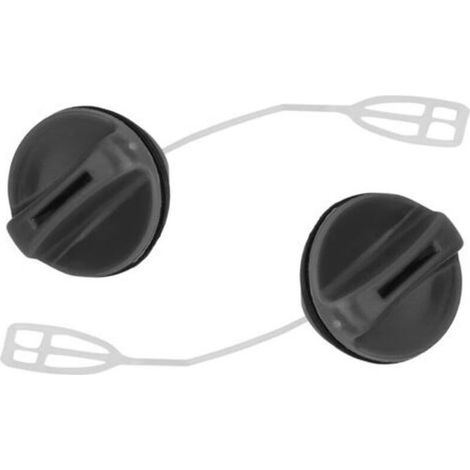 Lot de 2 bouchons de réservoir pour tronçonneuse HUSQVARNA 340 345 346 350 353 362 365 371 Nylon durable Remplacement de haute qualité (1/4)