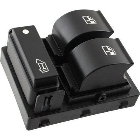 Panneau Lève-Vitre Électrique - 3 Boutons - Côté Conducteur Gauche - Fiat Doblo II 2010- - Fiat Ducato III 2006- - Citroën Jumper II - Peugeot Boxer II - 8 Broches (1/2)