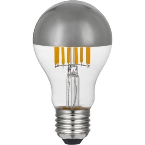 Ampoule LED A60 E27 Calotte Argentée 7 W 660 lm – 2700 K – Intensité Réglable & Éclairage Indirect