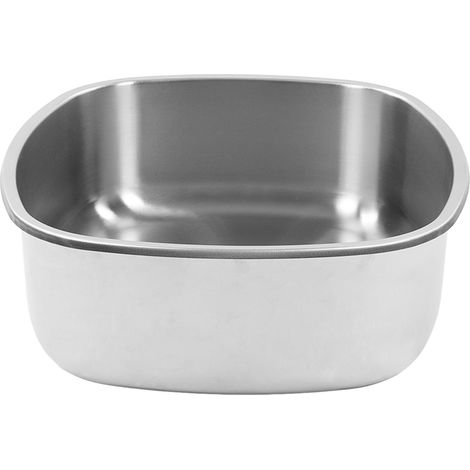 Évier de cuisine en acier inoxydable 304, anti-rouille, grande capacité, facile à nettoyer, encastré à monter sous plan, cuve simple pour camping-car et yacht (1/5)