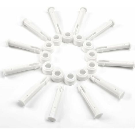 Joint De Piscine - 55 Mm - Lot 12 Pièces - ABS Noir - Pour Tubes Ronds Et Rectangulaires - Sans Outil (1/5)