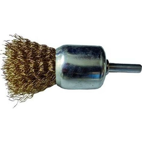 Spazzole Frontali Fili Ondulati Gambo 6X25 Dia.Mm. 30 Cf.10Pz