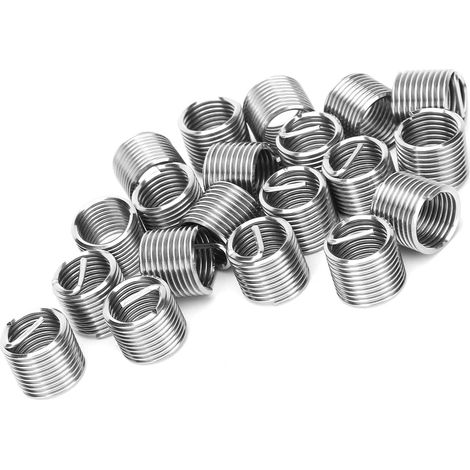 Manchon de Réparation de Filetage M12x1.5 Kit de Bobine D'insertion en Acier Inoxydable Kit 20pcs pour Restauration de Filetage pour L'équipement de Soudage des Machines (1.5D) (1/5)