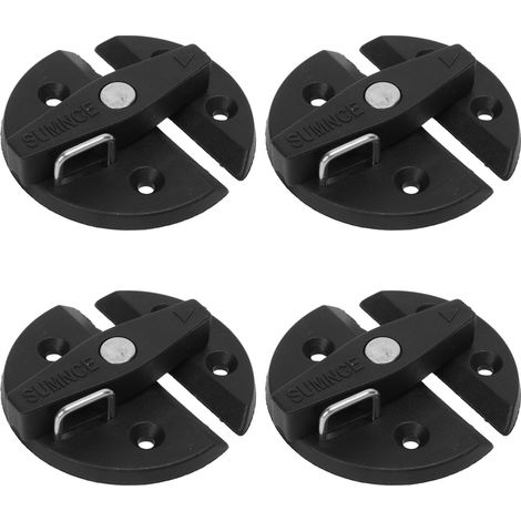Lot de 4 loquets à rotation en nylon renforcé de 59 mm pour portes et trappes de bateaux et camping-cars. (1/5)